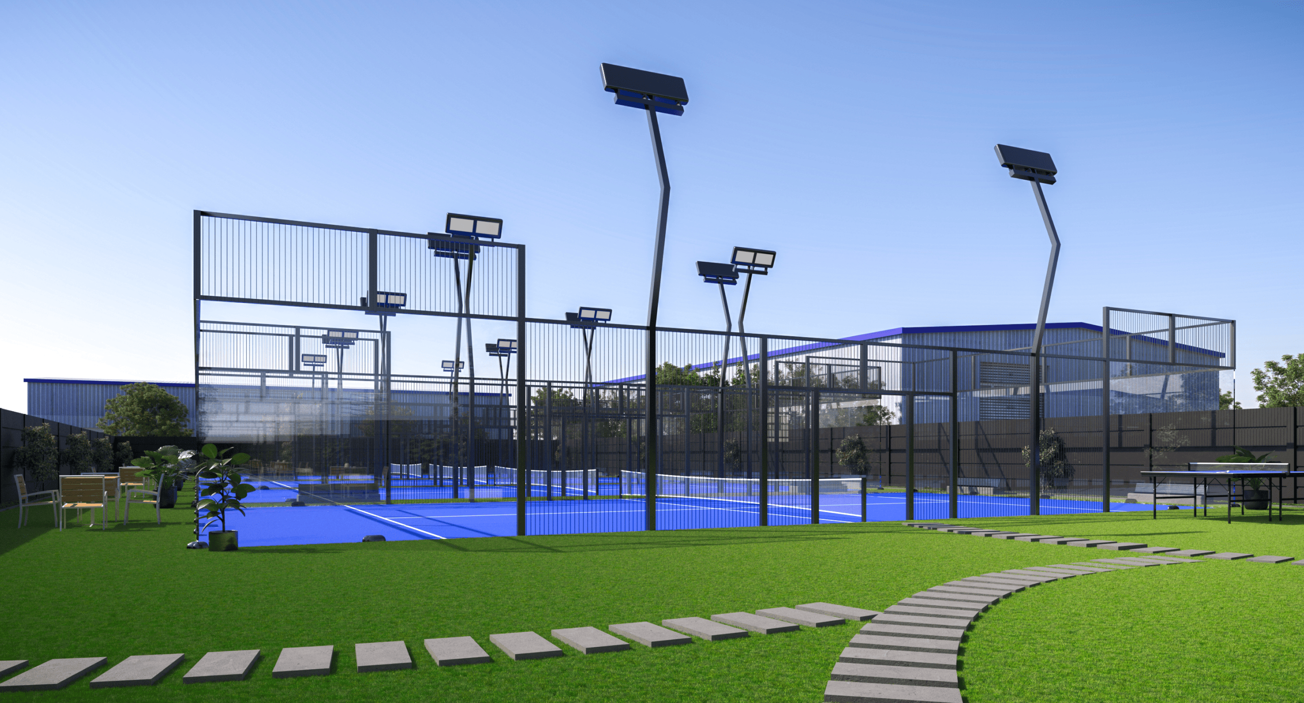 world class padel courts amenities